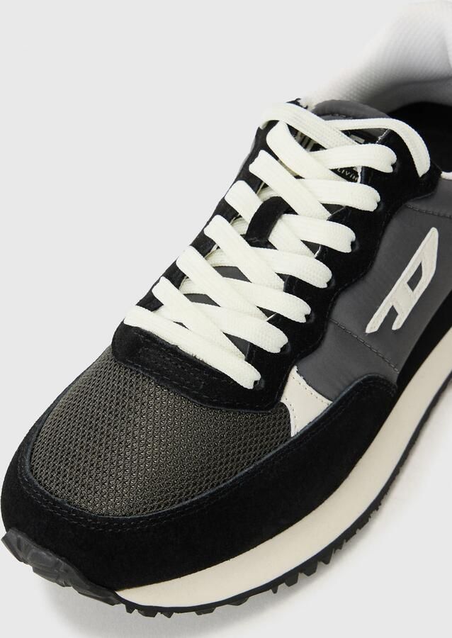 DIESEL Sneakers laag 'D-LIGHT' donkergrijs zwart wit - Foto 3