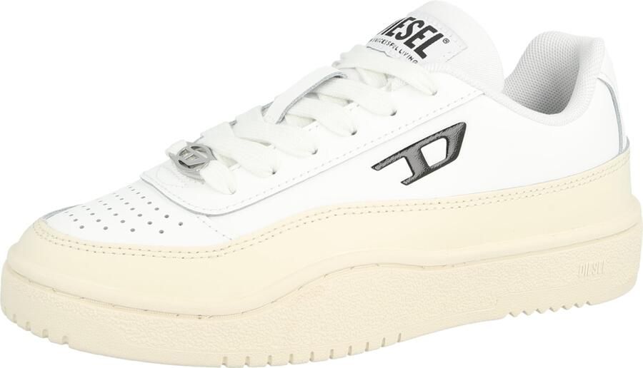 DIESEL Sneakers laag 'S-TRACKER-D' crème zwart wit