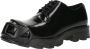 Diesel Zwarte Veterschoenen met Logo van Leer Black Heren - Thumbnail 2