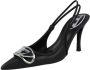 Diesel Nappa Leren Slingback Stiletto Pumps Black Dames - Thumbnail 2