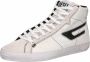 Diesel S leroji Mid Hoge sneakers Leren Sneaker Heren Wit - Thumbnail 4