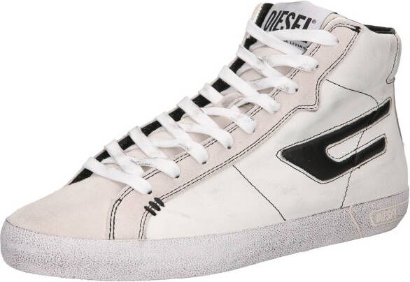Diesel S-leroji Mid Hoge sneakers Leren Sneaker Heren Wit - Foto 7
