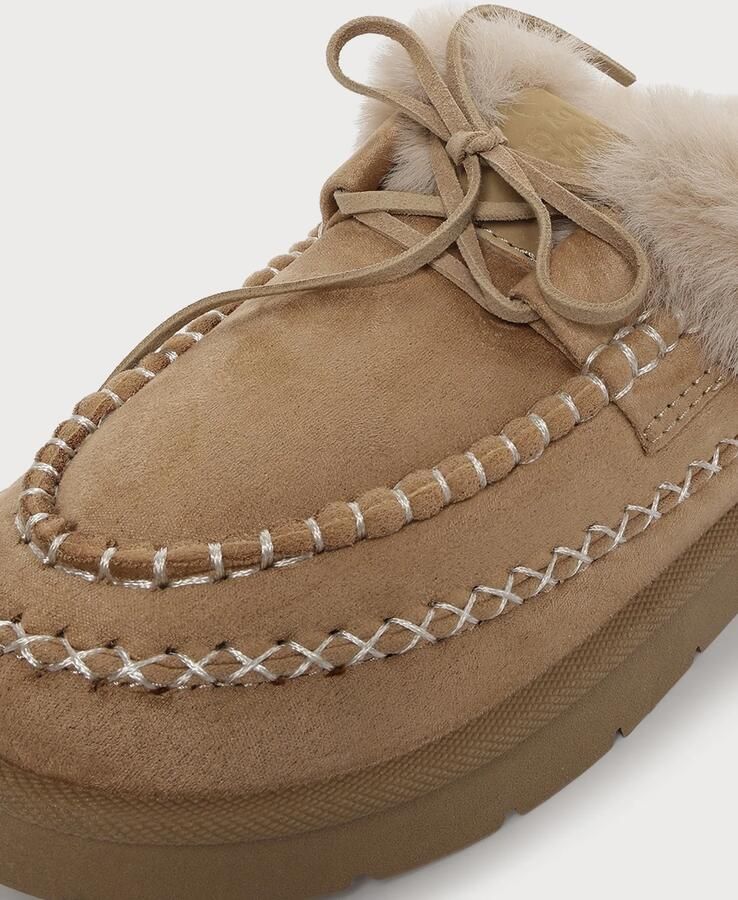 Dockers by Gerli Dockers damespantoffels gevoerd beige 59ER301 - Foto 4