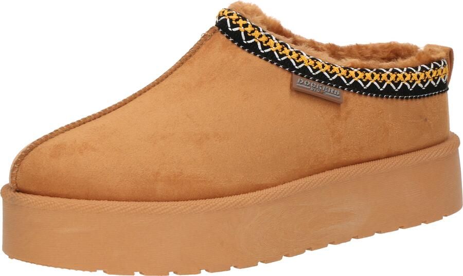 Dockers by Gerli Instappers karamel geel zwart wit