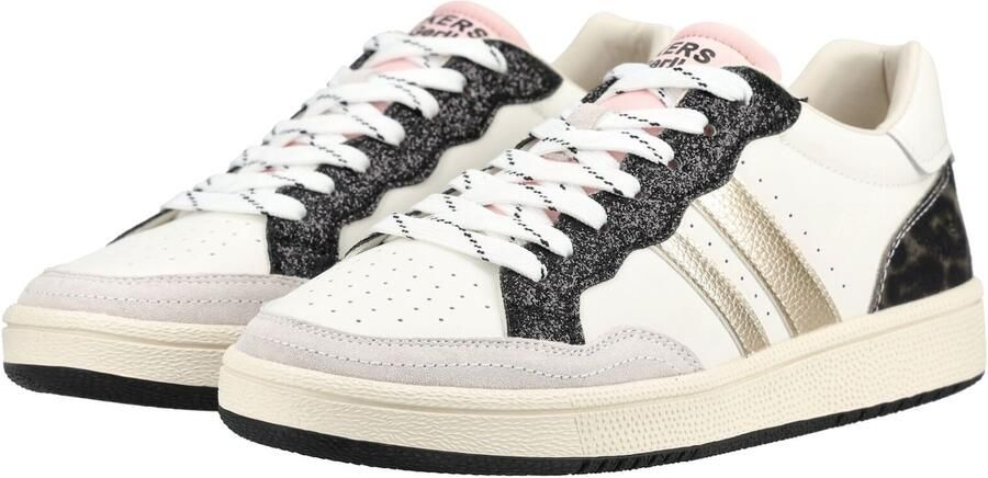 Dockers by Gerli Sneakers laag lichtbeige goud zwart wit - Foto 6