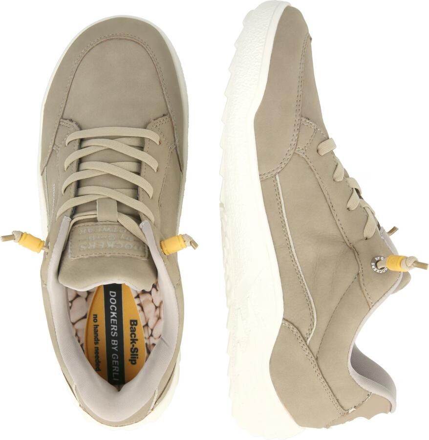 Dockers by Gerli Heren Sneaker Low Back Slip 57YN006-630430 Taupe - Foto 3