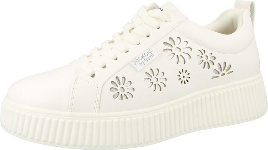 Dockers by Gerli dames plateau sneaker 55KJ206-610500 veterschoen wit - Foto 2