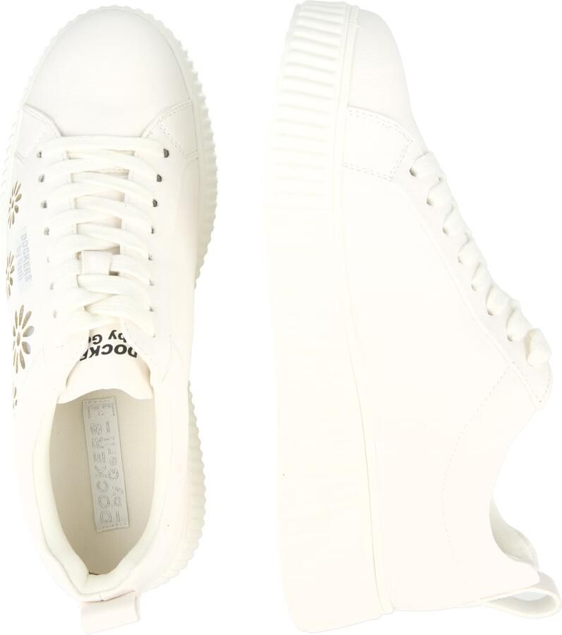 Dockers by Gerli dames plateau sneaker 55KJ206-610500 veterschoen wit - Foto 3