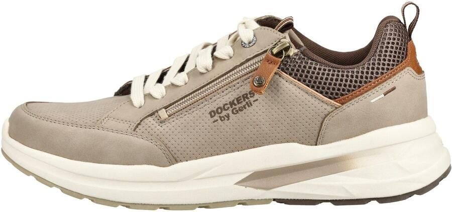 Dockers by Gerli Sportieve veterschoen chocoladebruin taupe - Foto 6