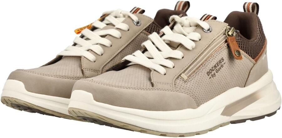 Dockers by Gerli Sportieve veterschoen chocoladebruin taupe - Foto 5