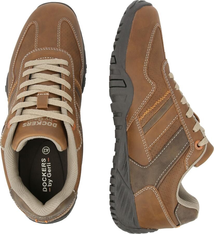 Dockers by Gerli Sportieve veterschoen cognac grijs - Foto 3