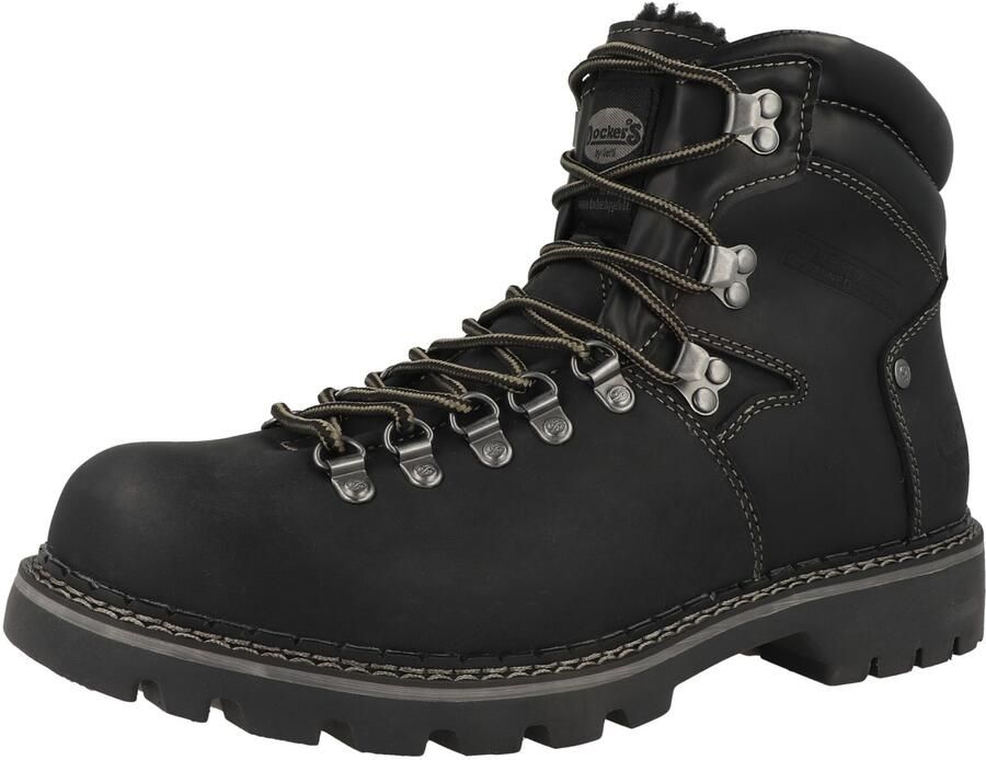 Dockers by Gerli Dockers herenleren laarzen gevoerd vetersluiting 45NB104-400100 zwart - Foto 3