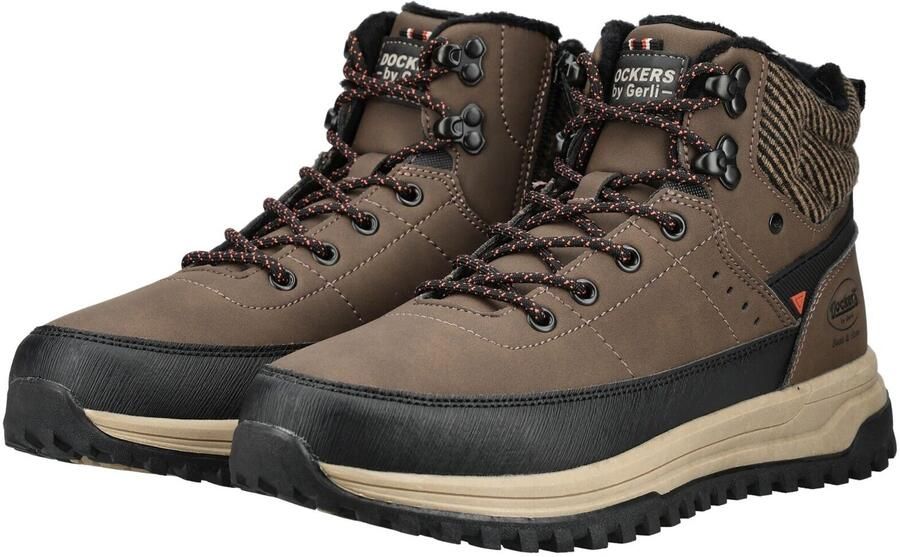 Dockers by Gerli Veterboots bruin zwart - Foto 6