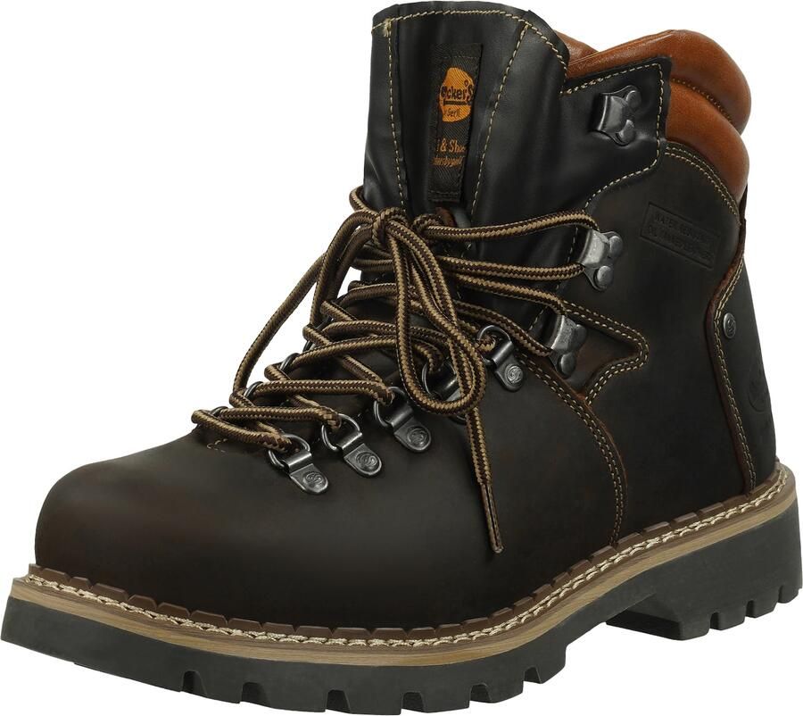 Dockers by Gerli Boots Heren Trekking Laarzen Gevoerd Berg Schoenen Leer Bruin 45NB104 - Foto 2