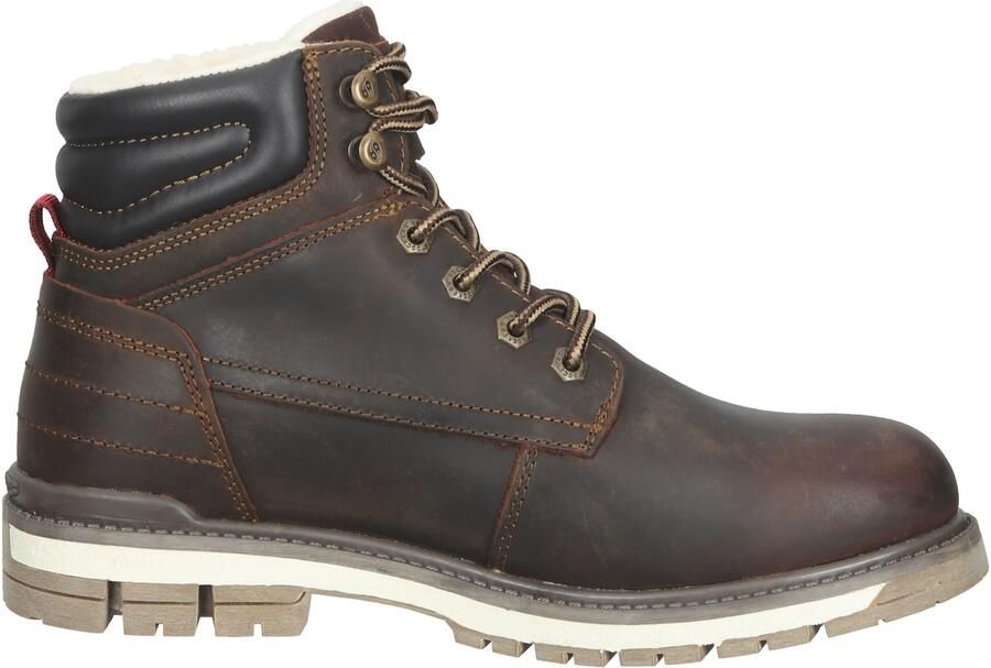 Dockers by Gerli Boots Heren Gevoerde Winterlaarzen Boots Leer Bruin 43LU110