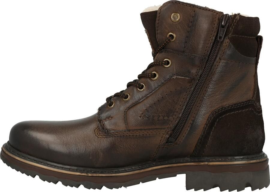 Dockers by Gerli Boots Heren Winter Schoenen Laarzen Boots Gevoerd Leer Bruin 51GL102 - Foto 4