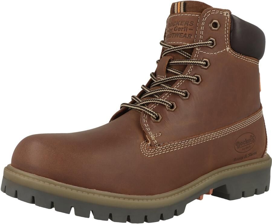 Dockers by Gerli 6 inch Boots Heren Winter Laarzen Winterschoenen Leer Bruin 53AX001