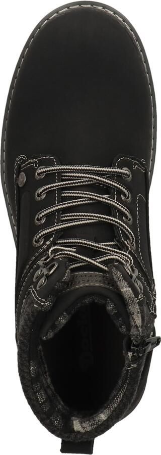 Dockers by Gerli Zwarte boot Geveterde laarzen zwart