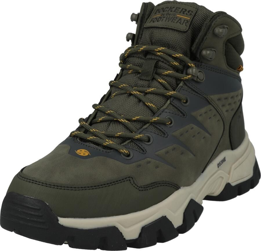 Dockers by Gerli Veterboots donkergroen zwart