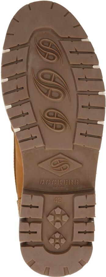 Dockers by Gerli Veterboots karamel kastanjebruin bloedrood wit - Foto 2