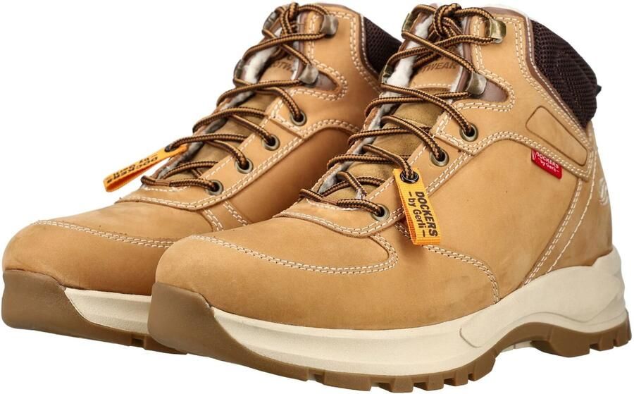 Dockers by Gerli herenleren enkellaarsjes 53KL003-400360 donkerbruin - Foto 3