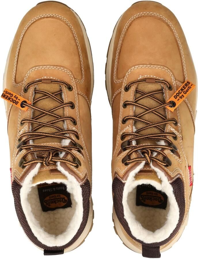 Dockers by Gerli herenleren enkellaarsjes 53KL003-400360 donkerbruin - Foto 6