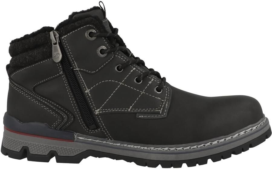 Dockers by Gerli Veterboots lichtgrijs donkerrood zwart - Foto 1
