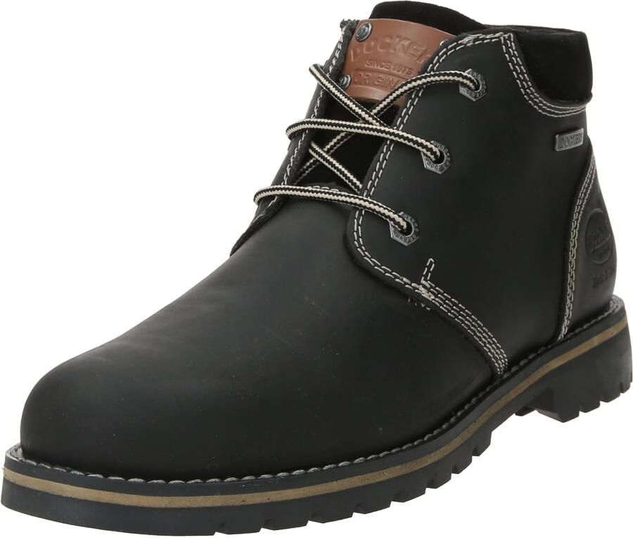 Dockers by Gerli heren leren veterschoenen 53WI013-401100 laarzen zwart - Foto 2