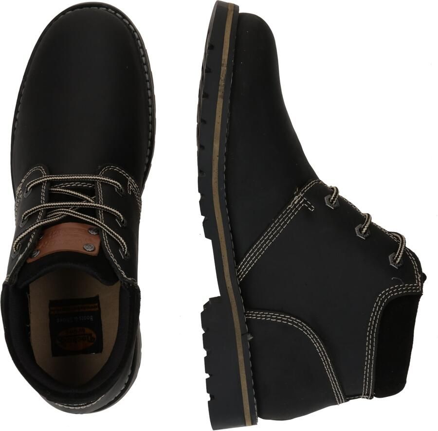 Dockers by Gerli heren leren veterschoenen 53WI013-401100 laarzen zwart - Foto 3