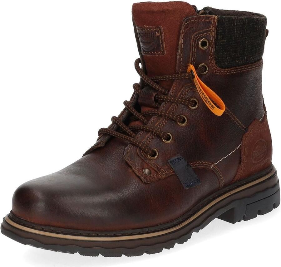 Dockers by Gerli Veterlaarzen chocoladebruin cognac