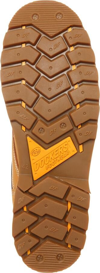 Dockers by Gerli Heren Sneakers Schoenen Leer Golden-Tan 23DA005 - Foto 4