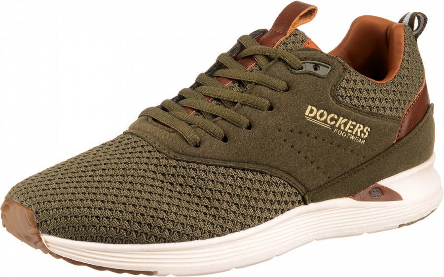 Dockers Sneaker Laag Heren Sneaker Kaki | 43 - Schoenen.nl