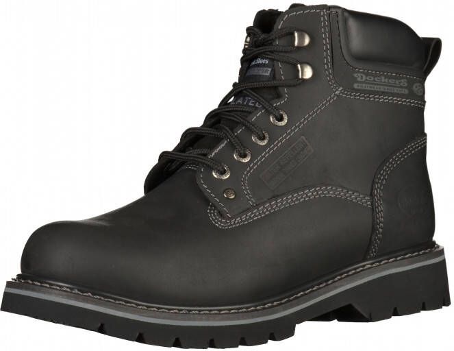 Dockers by Gerli Heren Winter Laarzen Schoenen Boots Gevoerd Leer Zwart 23DA104 - Foto 4
