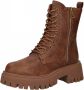 Dockers by Gerli Schnürboots Geveterde laarzen bruin PVC Dames Rock wear - Thumbnail 2