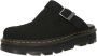 Dr. Martens ZebZag Suede Mules Black- Black - Thumbnail 5