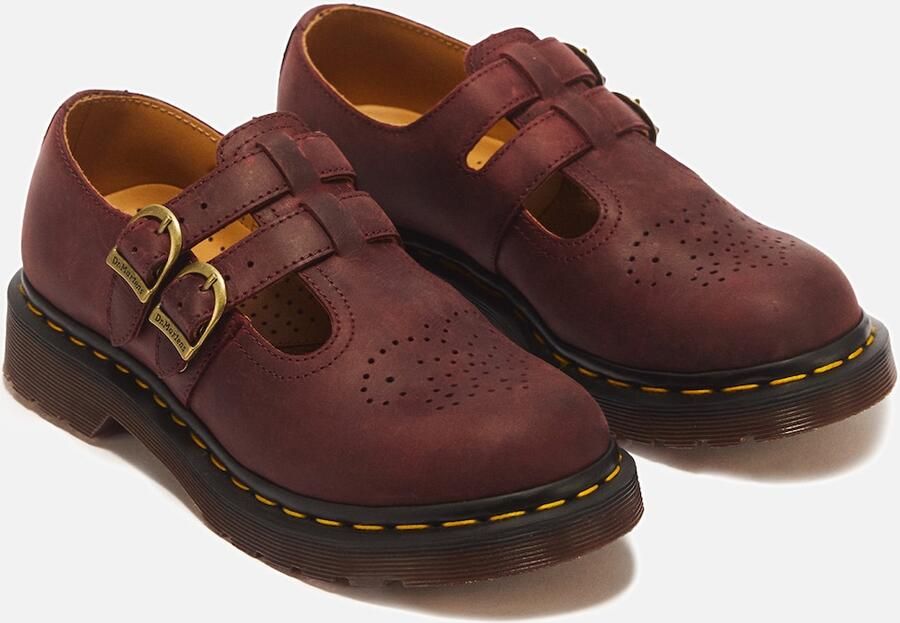 Dr. Martens Ballerina met riempjes '8065' donkerrood - Foto 4