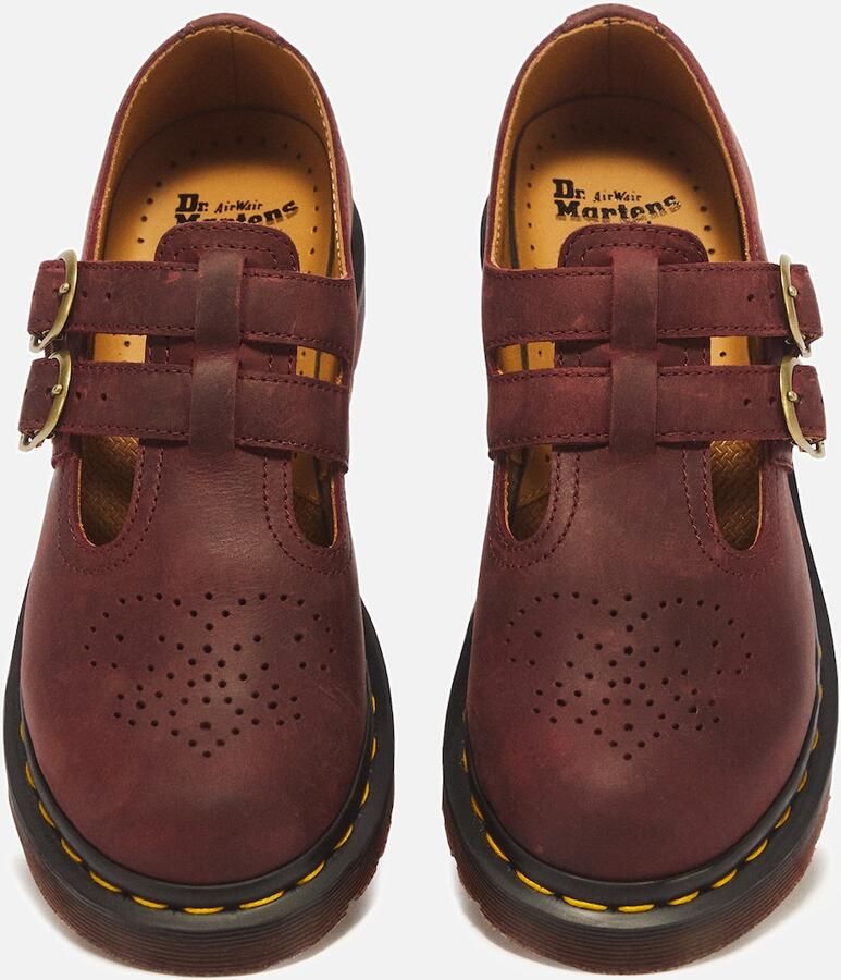 Dr. Martens Ballerina met riempjes '8065' donkerrood - Foto 2