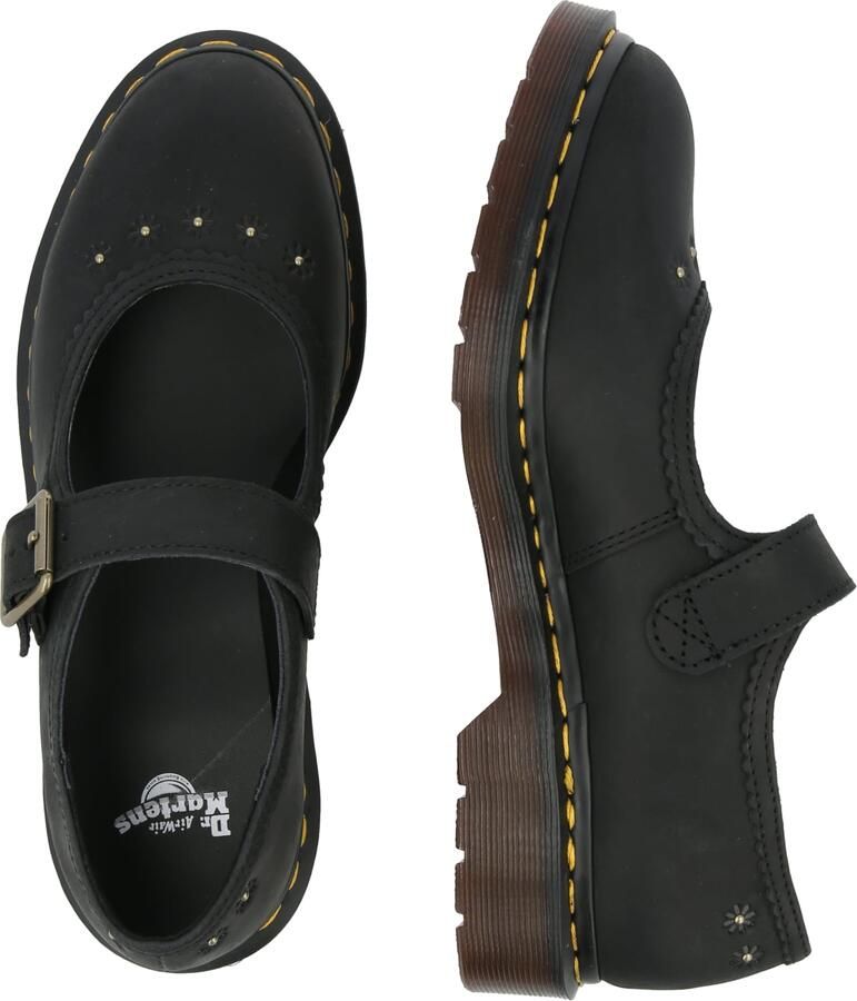 Dr. Martens Ballerina met riempjes 'Flower' zwart - Foto 2