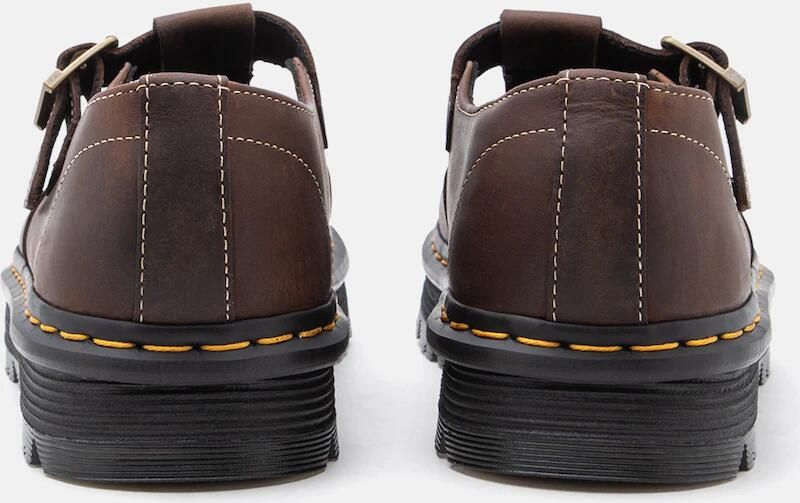 Dr. Martens Ballerina met riempjes 'ZebZag' donkerbruin - Foto 5