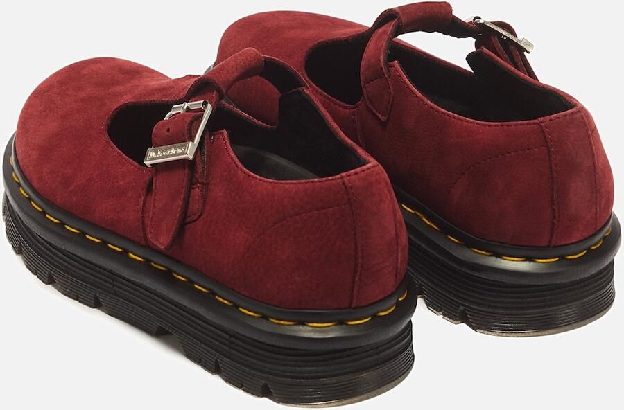 Dr. Martens Ballerina met riempjes 'ZebZag' rood - Foto 4