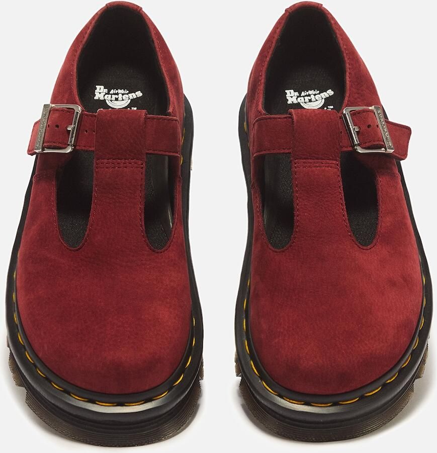 Dr. Martens Ballerina met riempjes 'ZebZag' rood - Foto 2