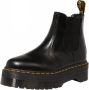 Dr. Martens Zwarte Leren Laarzen met Elastische Inzetstukken Black - Thumbnail 4
