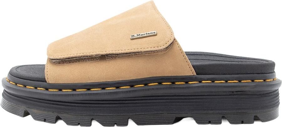 Dr. Martens Zebzag Slide EH Suede Sandalen beige zwart - Foto 6