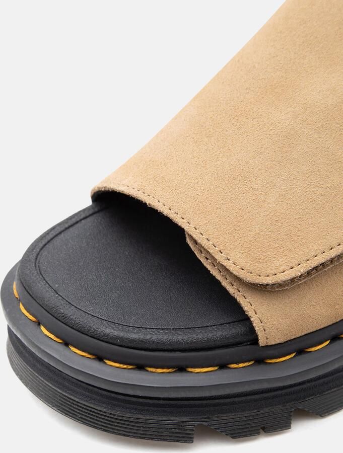 Dr. Martens Zebzag Slide EH Suede Sandalen beige zwart - Foto 8