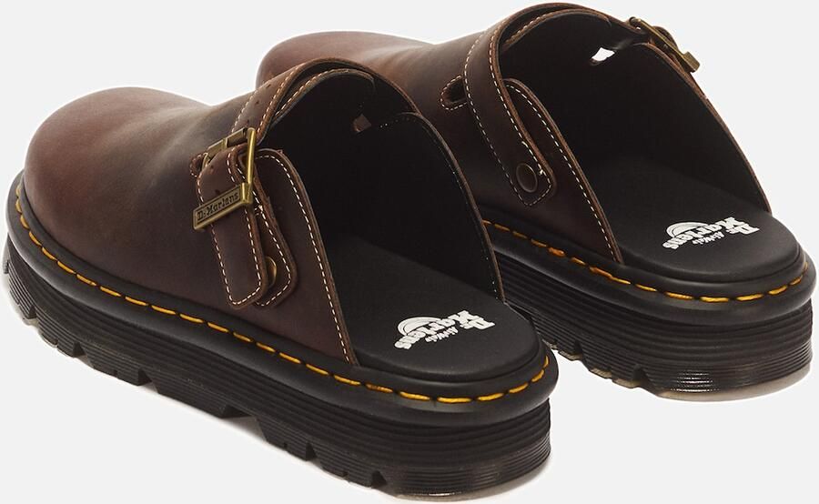Dr. Martens Muiltjes 'ZebZag' donkerbruin - Foto 4