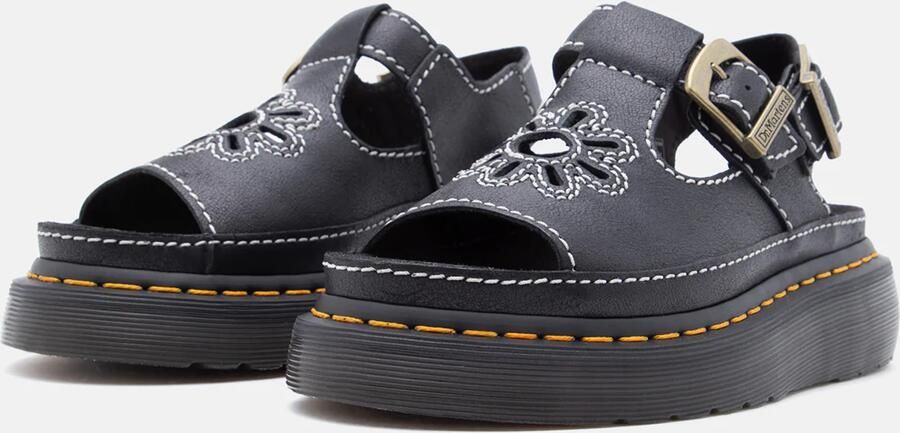Dr. Martens Sandaal 'Dunnet Flower' zwart wit - Foto 5