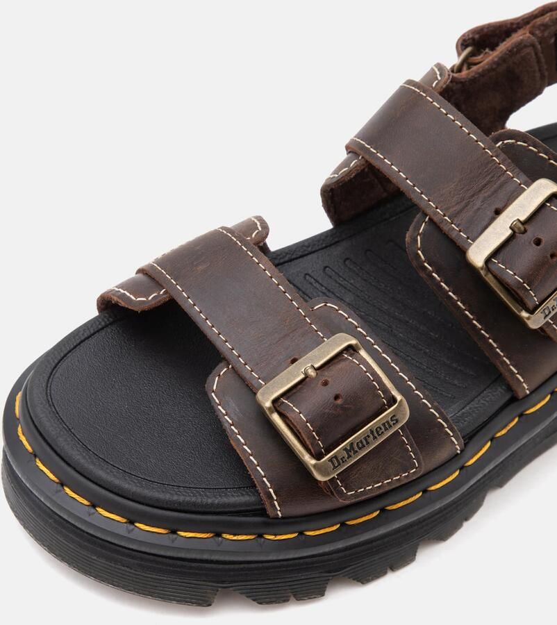 Dr. Martens Sandaal 'ZebZag' donkerbruin - Foto 3