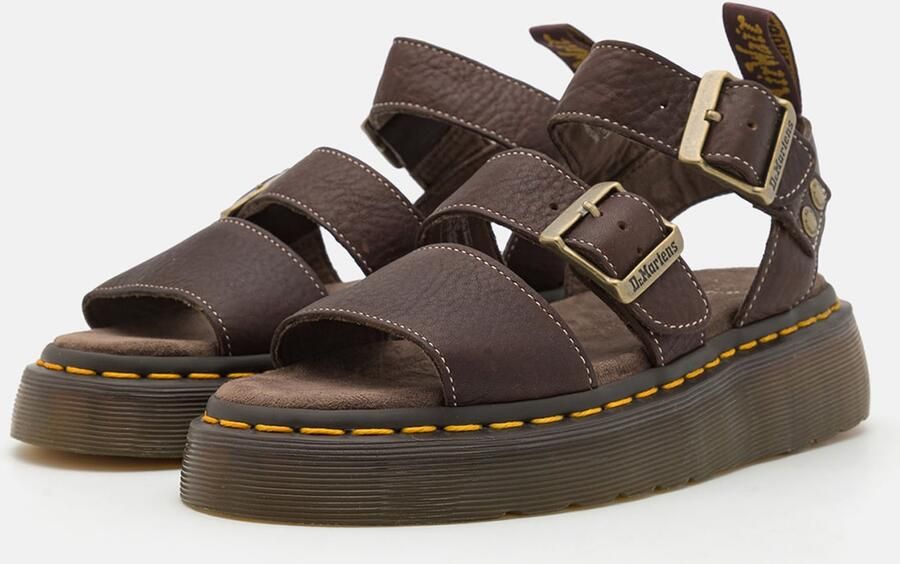 Dr. Martens Sandalen 'Gryphon Quad' donkerbruin - Foto 3