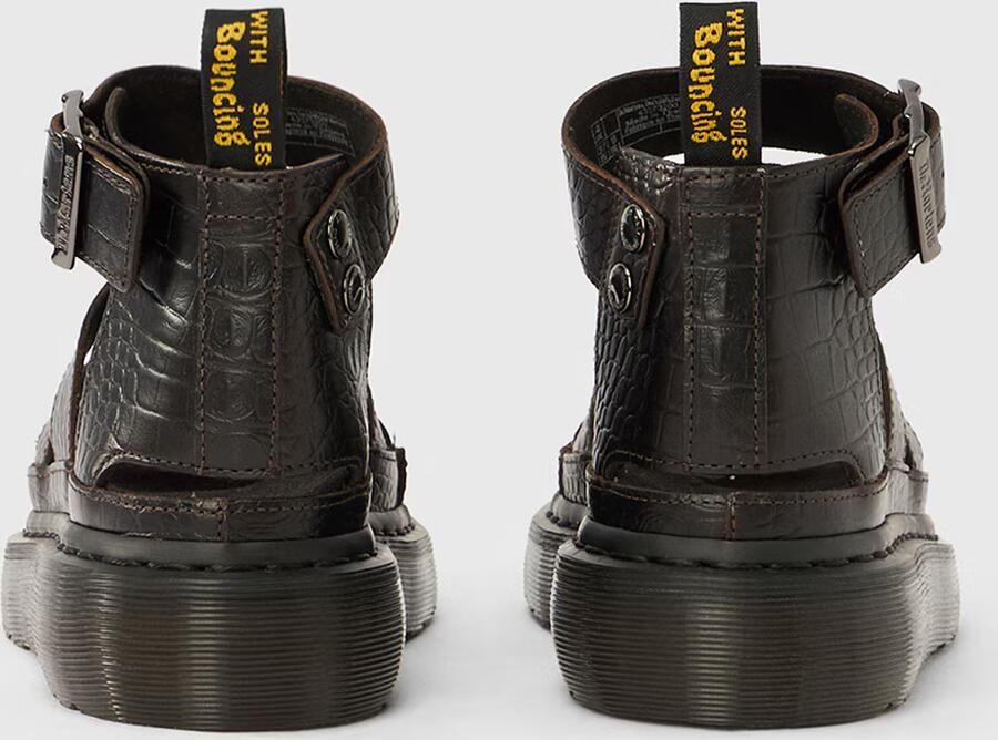 Dr. Martens Sandalen met riem 'Clarissa Quad 3' donkerbruin - Foto 3