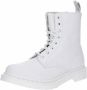 Dr Martens Dr. Martens 1460 PASCAL MONO OPTICAL WHITE Volwassenen VeterlaarzenHalf hoge schoenenPopulaire damesschoenen Kleur Wit beige - Thumbnail 3